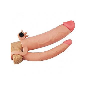 i Bo Titreimli 21cm atal Dildo 7,5cm Dolgulu Penis Klf