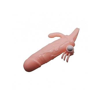 Vajinal Klitoral ve Anal Uyarcl Penis Klfi Titreimli