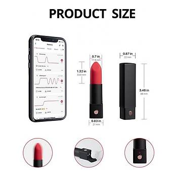Telefon ve Bluetooth Kontroll Gizli Ruj Vibratr Lovense