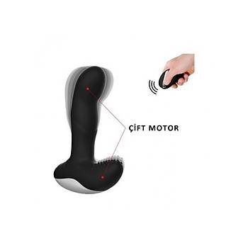 Şarjlı Kumandalı Gıdıklama Modlu Isıtmalı Vajinal Anal Plug