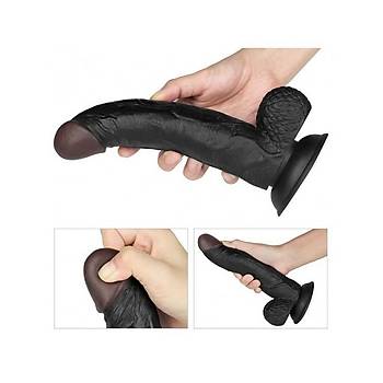 Kemerli i Dolu Zenci Dildo 21cm Penis