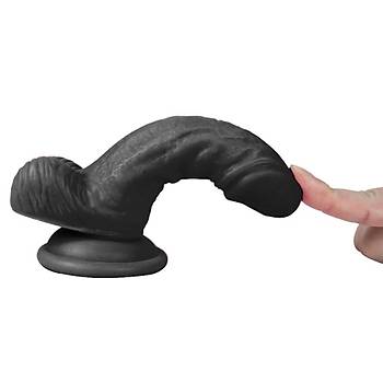 Vantuzlu Realistik Black Penis 13cm