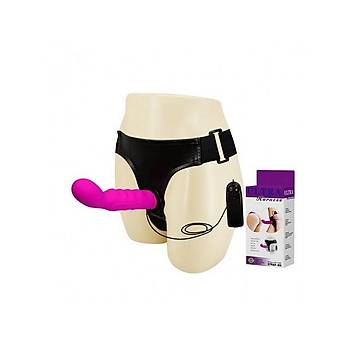 Titreimli Strapon 15,5cm Kemerli Vibratr