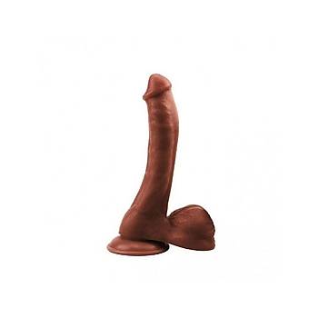 Realistik Vantuzlu Zenci 24cm Strapon Penis
