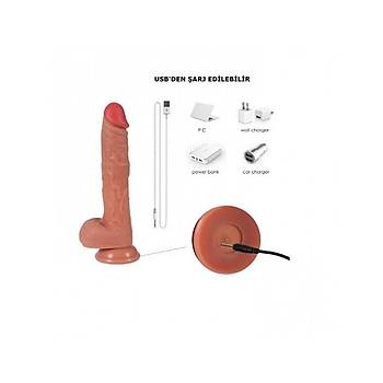 USB arjl 22cm Belden Balamal leri Geri Hareketli Kumandal Vibratr