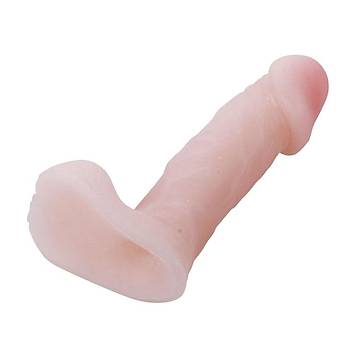 Mini Ten Dokulu Testisli Dildo