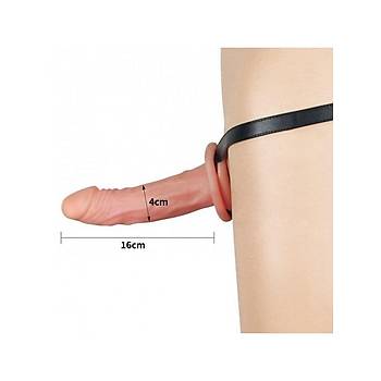 16cm i Bo Testissiz Realistik Takma Strapon Penis