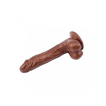 Gereki ikolata Renk Kemerli 22cm Melez Dildo Set