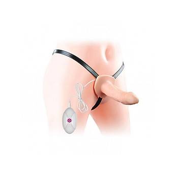On Fonkyonlu i Delikli Bo Vibrasyonlu Strapon Penis