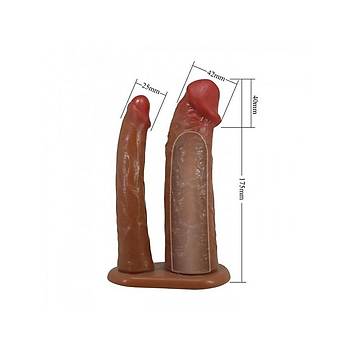 ift Giri in i Bo 4cm Uzatmal atal Dildo Penis Klf