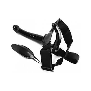 Titreimli Strap-On ift Kullanml Dildo Penis