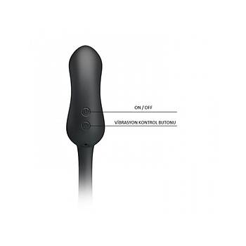USB Sarjl Penise Geme Klfli Titreimli Anal Plug