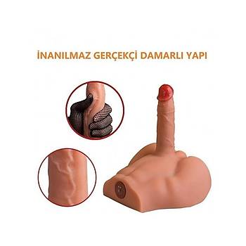 Realistik leri Geri Hareketli 17cm Penisli Erkek Vcut