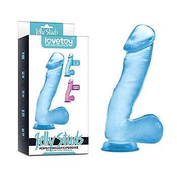 Jel Dokulu 18cm Vantuzlu effaf Penis