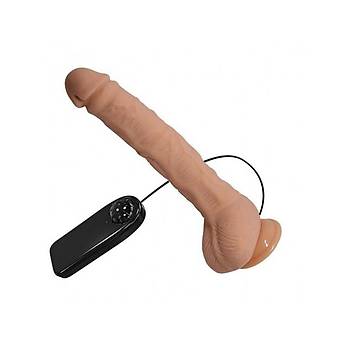 Titreimli Gereki Kaln ve Uzun Penis 28cm Kemerli Set