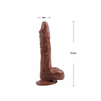 Gereki ikolata Renk Kemerli 22cm Melez Dildo Set