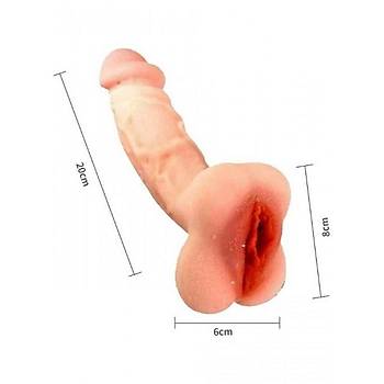 Dolgulu Realistik Penis Klf veya Masturbatr