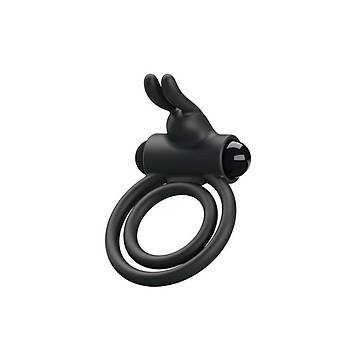 Silikon Titreimli iftli Penis Ringi
