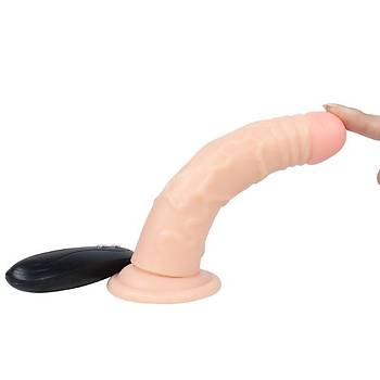 10 Fonksiyon Titreimli Testissiz Dildo 17cm