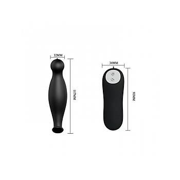Kumandal 12Fonksiyonlu 12cm Anal Titreimli Plug