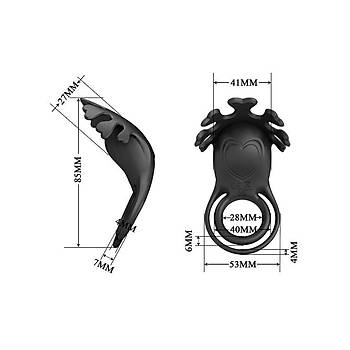USB arjl Klitoris Uyarcl Gl Titreimli Siyah Penis Halkas