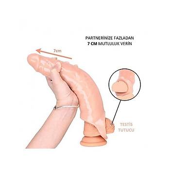 27 Santim Boyunda Realistik 7cm Uzatmal Dev Penis Klf