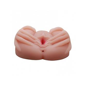 Lifelike 2 levli Suni Vajina ve Anal Ttitreimli Masturbatr