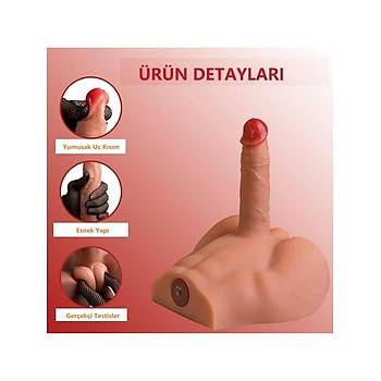 Realistik leri Geri Hareketli 17cm Penisli Erkek Vcut