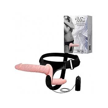 Double Belden Balamal ift Girili Yumuak Titreimli iftli Penis