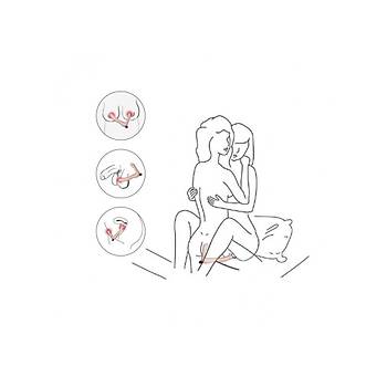 ift Tarafl Lezbiyen Strap-on Vibratr Uzaktan Kumandal Sarjl