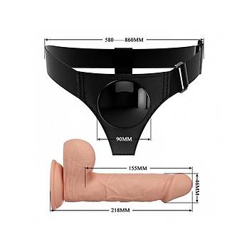 Strapon Penis 21,8cm i Dolu Belden Balamal