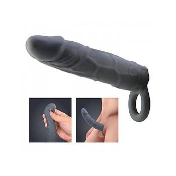 Dolgulu Realistik Uzatmal Penis Dildo Zenci Klf