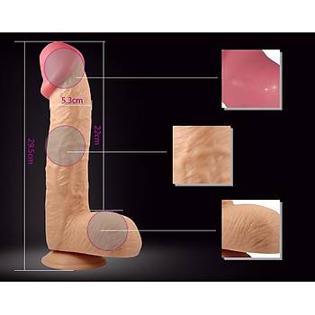 Extra Large Byk Boy Realistik Dildo 30cm