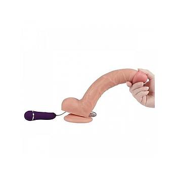 Balama Kemerli Titreimli Realistik Uzun 26cm Penis Set