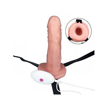 On Fonkyonlu i Delikli Bo Vibrasyonlu Strapon Penis