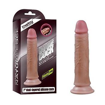 Yeni Nesil Gerek Yumuak Testissiz 22 Cm Dildo