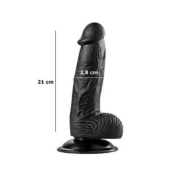Belden Balamal Vantuzlu Realistik Zenci 21cm Penis