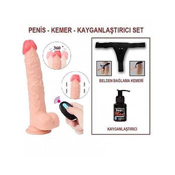 Oynarbal Uzaktan Kumandal Kemerli Vibratr Fantezi Seti