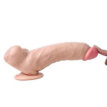 King Penis 22 CM Et Dokusu Sper Realistik Penis Dildo