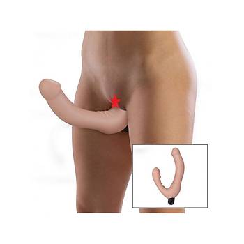 ift Tarafl Lezbiyen Strap-on Vibratr Uzaktan Kumandal Sarjl
