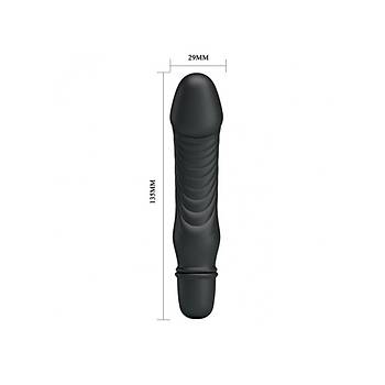 Titreim zellikli Silikonlu Vibratr Siyah 13.5cm