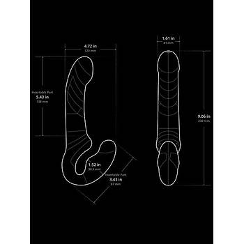 Lovensa Lapis Strapless Strap-on Telefon Kontroll App Vibratr