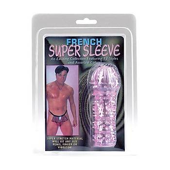 French Super Sleeve Týrtýklý Penis Kýlýfý