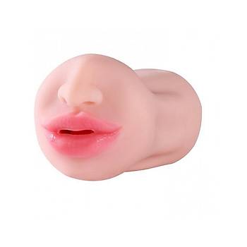 Silikon Dokulu Suni Oral & Vajinal Mastrbatr