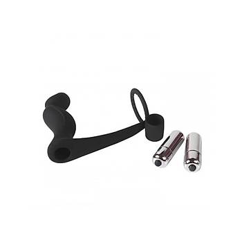 ift Motorlu Penis Halkas ve Prostat Vibratr