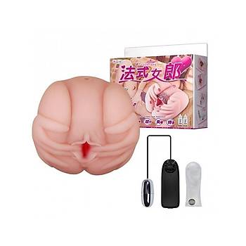 Lifelike 2 levli Suni Vajina ve Anal Ttitreimli Masturbatr