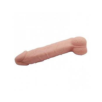 Testislere Geirmeli 8cm Dolgulu Penis Klf