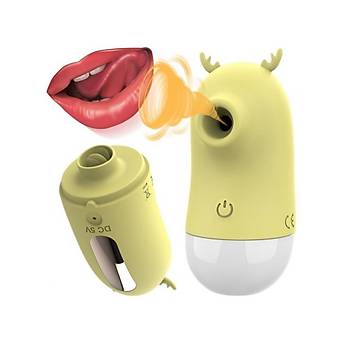 USB arjl 5 Emme ve Dil Uyarm Fonksiyonlu Emmeli Vibratr