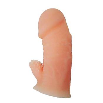 Yumuşak Et Doku Klitoris Uyarıcılı Penis Kılıfı