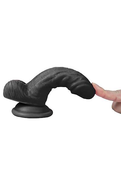 Vantuzlu Realistik Black Penis 13cm